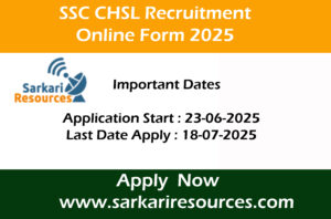 SSC CHSL Recruitment 2025