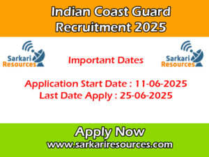 Indian Coast Guard Recuitment 2025