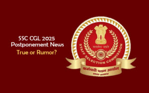 Ssc cgl Exam Postponed