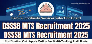 DSSSB MTS Recruitment 2025