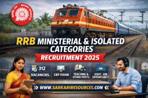 RRB Ministerial & Isolated Categories Recruitment 2025