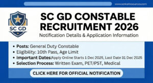 SSC GD Constable Recruitment 2026